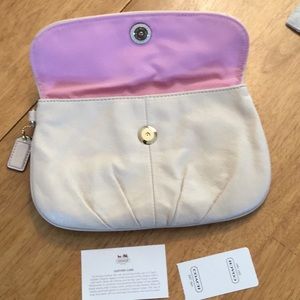 Coach leather wristlet